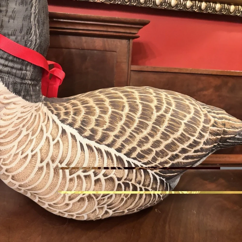 Vintage Canada Goose Plush Doorstop Decorative Pillow 17